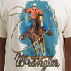 Wrangler Mens Roper Action Graphic T-Shirt Antique White - 112383989