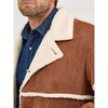 Wrangler Mens Sherpa Faux Suede Cowboy Jacket