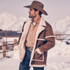 Wrangler Mens Sherpa Faux Suede Cowboy Jacket – 112336440