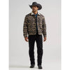 Wrangler Mens Sherpa Lined Jacquard Print Jacket Elmwood/Grey - 112381945