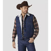 Wrangler Mens Sherpa Lined Prewashed Denim Vest - 74131PW