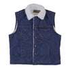 Wrangler Mens Sherpa Lined Prewashed Denim Vest - 74131PW