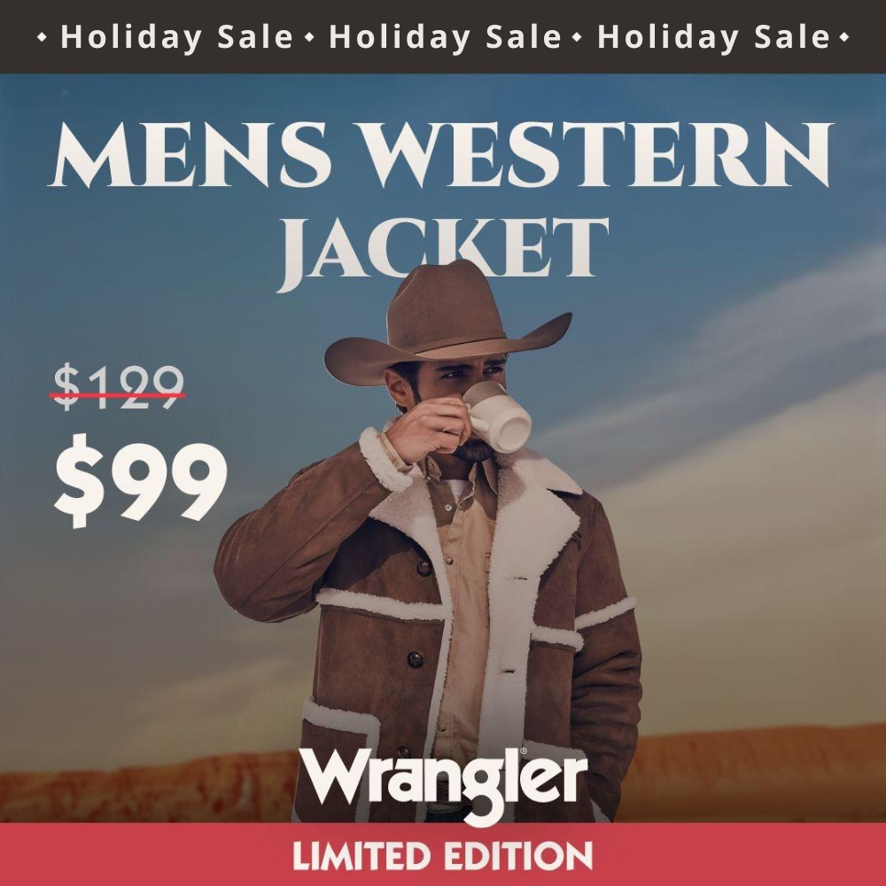 Wrangler Mens Sherpa Suede Cowboy Jacket