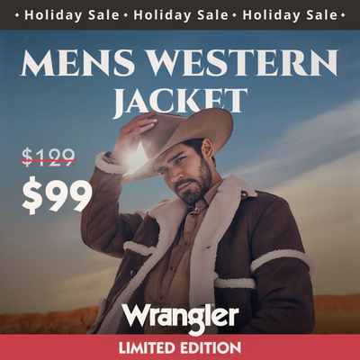 Wrangler Mens Sherpa Suede Cowboy Jacket