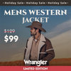 Wrangler Mens Sherpa Suede Cowboy Jacket