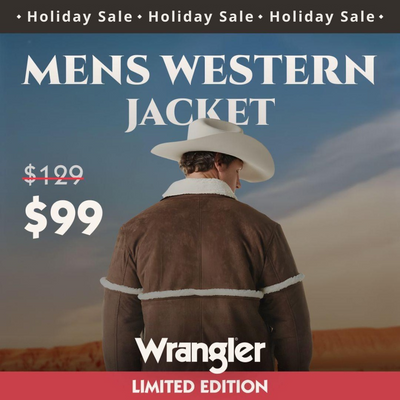 Wrangler Mens Sherpa Suede Cowboy Jacket