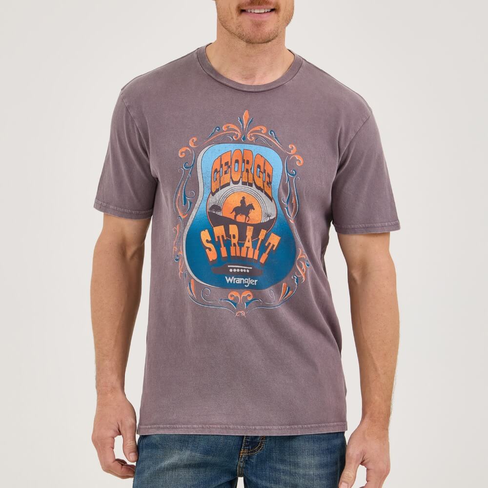 Wrangler Mens Short Sleeve Graphic T-Shirt Moonscape - 112361070