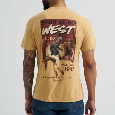 Wrangler Mens Mineral Wash Back Graphic T-Shirt