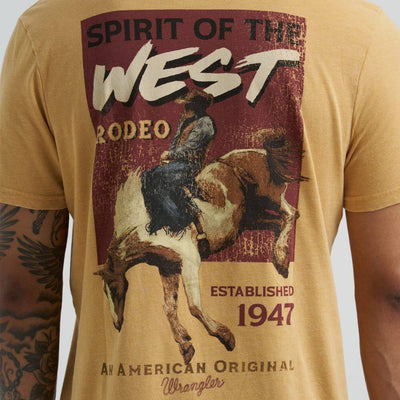 Wrangler Mens Mineral Wash Back Graphic T-Shirt