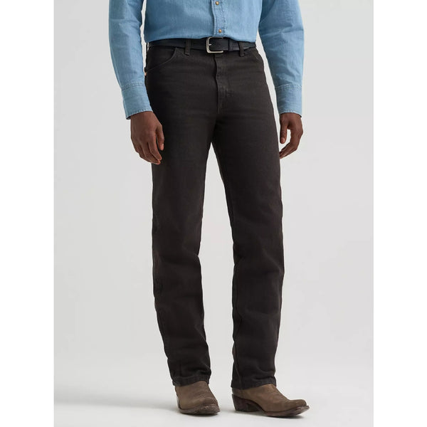 Wrangler Mens Slim Fit Cowboy Cut Jeans | Black Chocolate