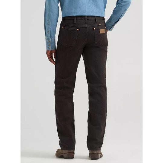 Wrangler Mens Slim Fit Cowboy Cut Jeans | Black Chocolate