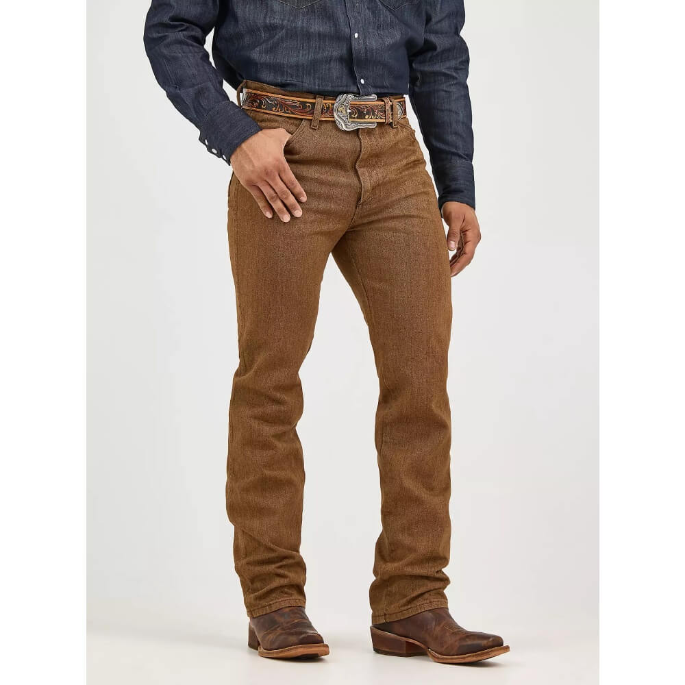 Wrangler Mens Slim Fit Cowboy Cut Jeans Black Whiskey - 0936BKW