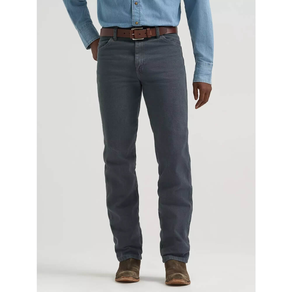 Wrangler Mens Slim Fit Cowboy Cut Jeans Charcoal Gray - 0936CHG