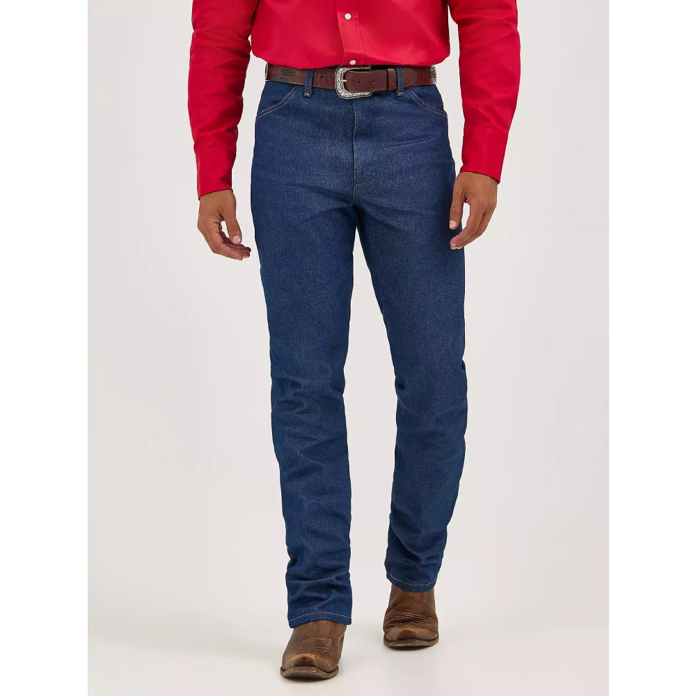 Wrangler Mens Slim Fit Cowboy Cut Jeans Rigid Indigo - 0936DEN