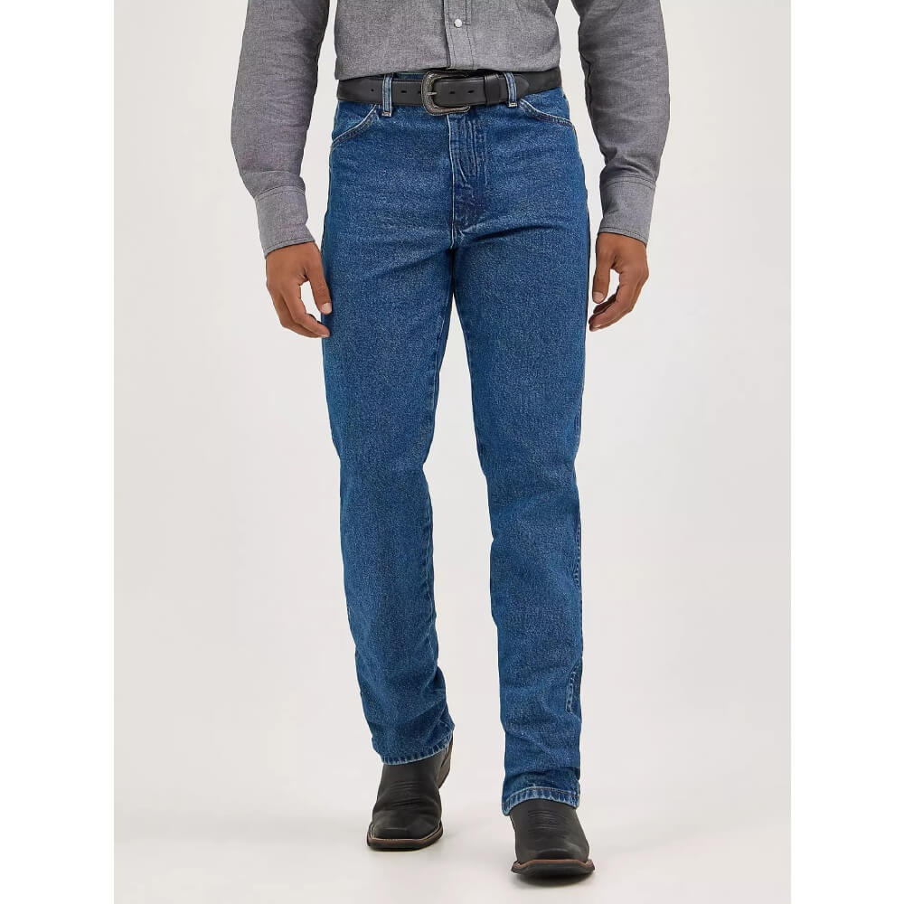 Wrangler Mens Slim Fit Cowboy Cut Jeans Stonewashed - 0936GBK
