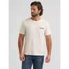 Wrangler Mens Steer Wrestling Graphic T-Shirt Antique White - 112380274