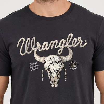 Wrangler Mens Steerhead Graphic T-Shirt