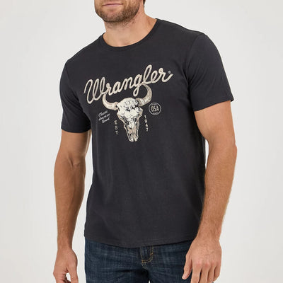 Wrangler Mens Steerhead Graphic T-Shirt