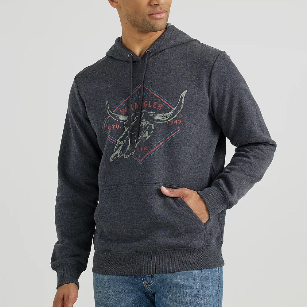 Wrangler Mens Steerhead Pullover Hoodie