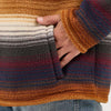 Wrangler Mens Striped Quarter-Zip Pullover