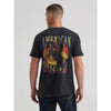 Wrangler Mens Sunset Bronco Graphic T-Shirt Jet Black - 112380295