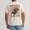 Wrangler Mens Tougher Than Nails Back Graphic T-Shirt Antique White - 112372859