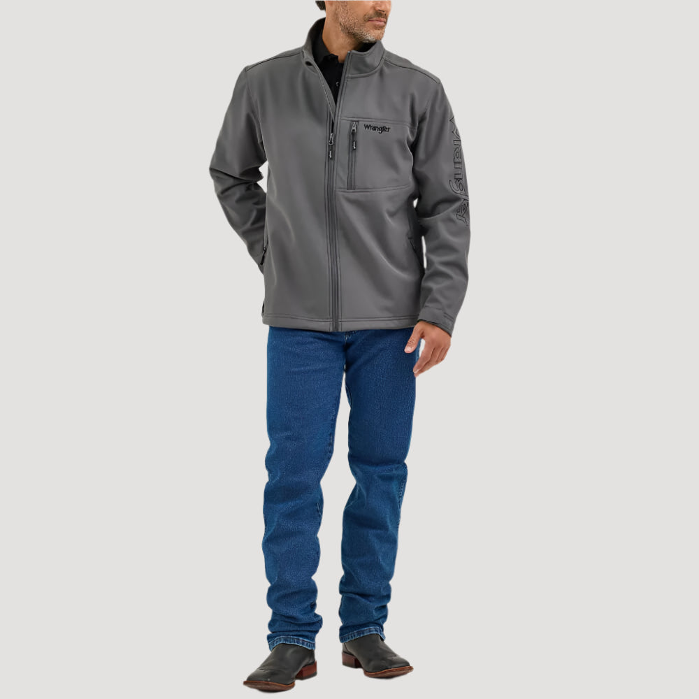 Wrangler Mens Trail Jacket Dark Shadow Gray - 112368268