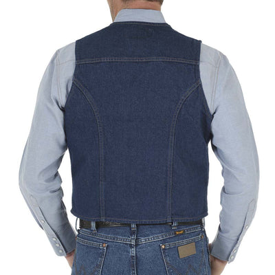Wrangler Mens Unlined Denim Vest - 74130PW