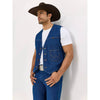 Wrangler Mens Unlined Denim Vest Prewashed - 74130PW