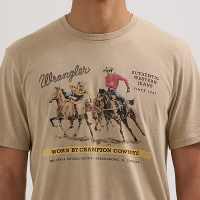 Wrangler Mens Vignette Logo T-Shirt