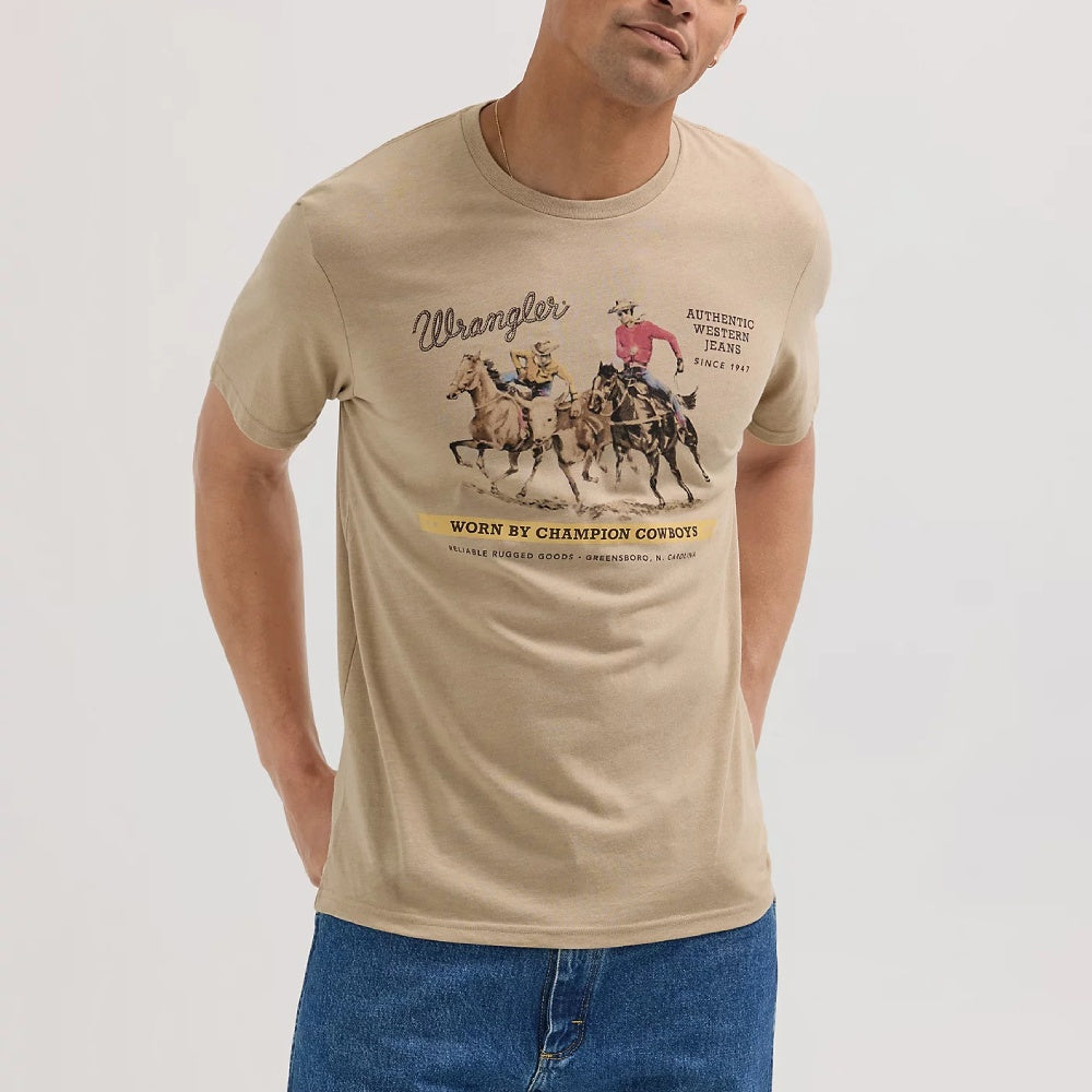 Wrangler Mens Vignette Logo T-Shirt