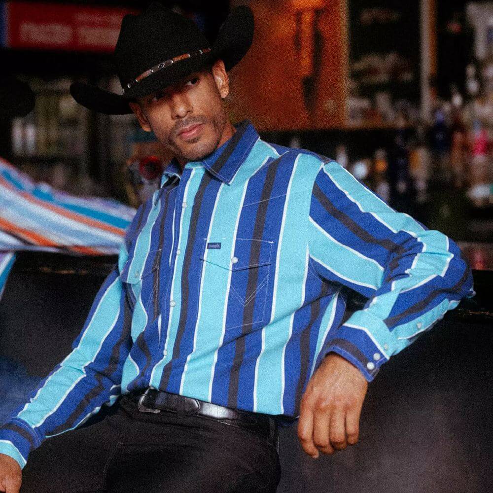 Wrangler Brushpopper Western Snap Shirt