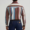 Wrangler Mens Vintage-Inspired  Brushpopper Western Shirt
