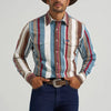Wrangler Mens Vintage-Inspired  Brushpopper Western Shirt