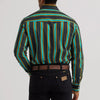 Wrangler Mens Vintage-Inspired Western Shirt Teal Pop - 112375714