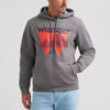 Wrangler Mens W Desert Graphic Hoodie Grey Heather - 112372864