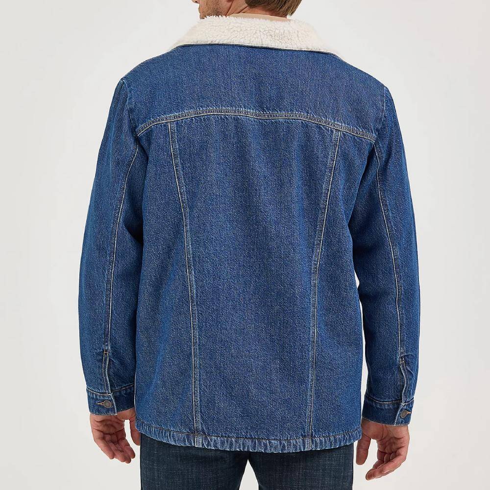 Wrangler Mens Western Denim Jacket Medium Wash - 112367618