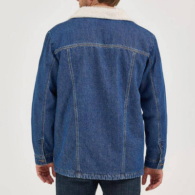 Wrangler Mens Western Denim Jacket Medium Wash - 112367618