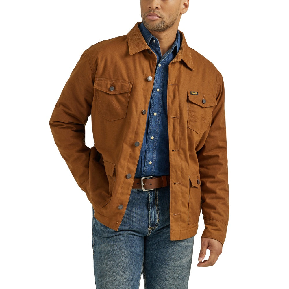 Wrangler Mens Western Lined Barn Coat 