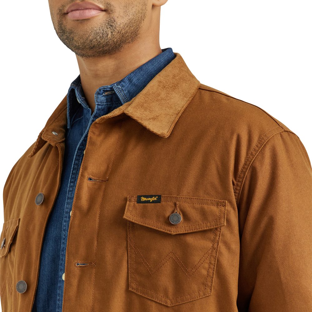 Wrangler Mens Western Lined Barn Coat 