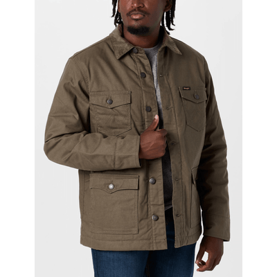 Wrangler Mens Western Lined Barn Coat Morel - 112367636