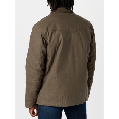 Wrangler Mens Western Lined Barn Coat Morel - 112367636