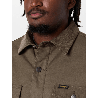 Wrangler Mens Western Lined Barn Coat Morel - 112367636