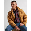 Wrangler Mens Western Lined Canvas Barn Coat Brown Sugar - 112381924