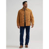 Wrangler Mens Western Lined Canvas Barn Coat Brown Sugar - 112381924