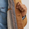 Wrangler Mens Western Lined Canvas Barn Coat Brown Sugar - 112381924