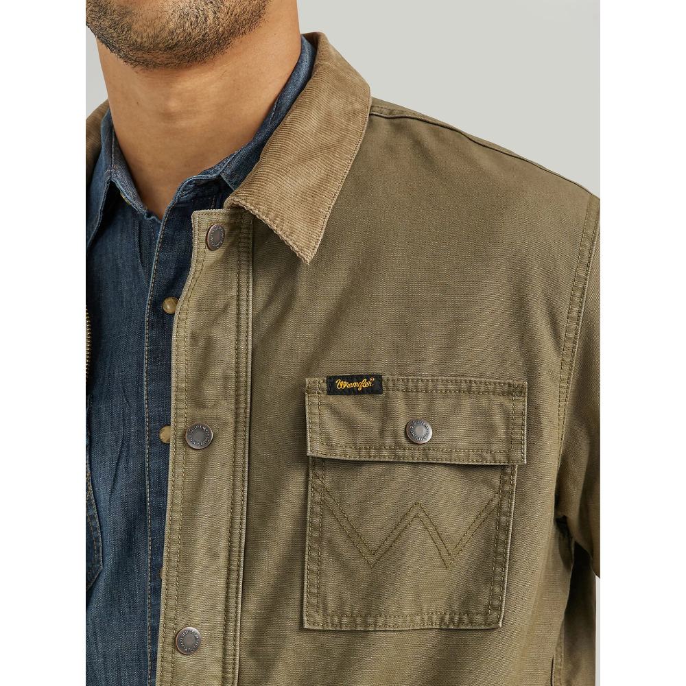 Wrangler Mens Western Lined Cord Coat