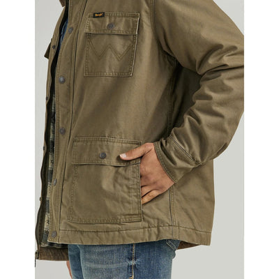 Wrangler Mens Western Lined Cord Coat