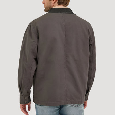 Wrangler Mens Western Lined Zip Front Barn Coat Raven - 112367620