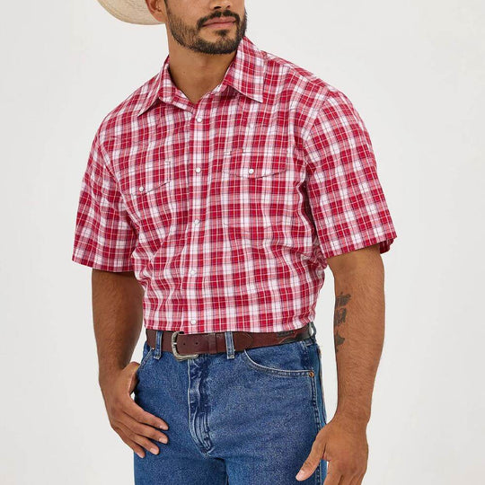 定価3.2万 AKM×Wrangler SNAP WESTERNチェックシャツS